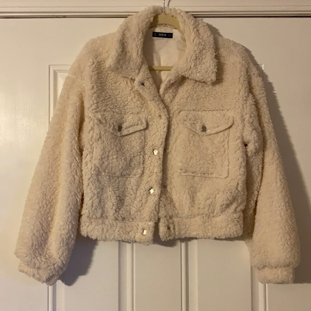 Cream Teddy Jacket